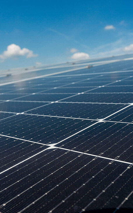 Solaranlage zur Gewinnung von grünem Strom